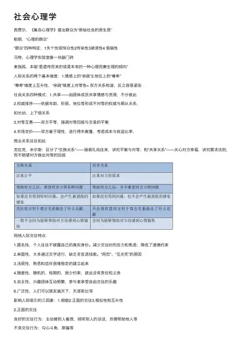 社会心理学——精选推荐