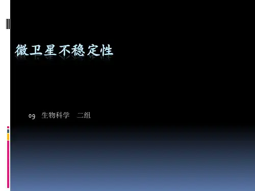 微卫星不稳定性