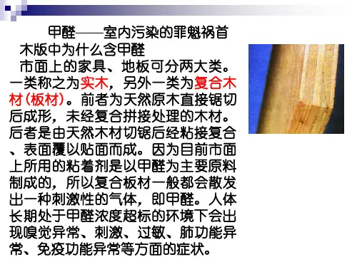 家庭装潢话甲醛ppt课件