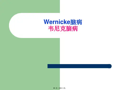 Wernicke脑病