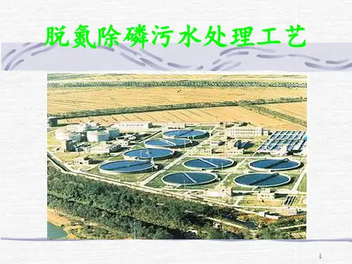 脱氮除磷污水处理工艺 ppt课件