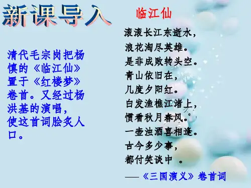苏轼词两首优秀课件