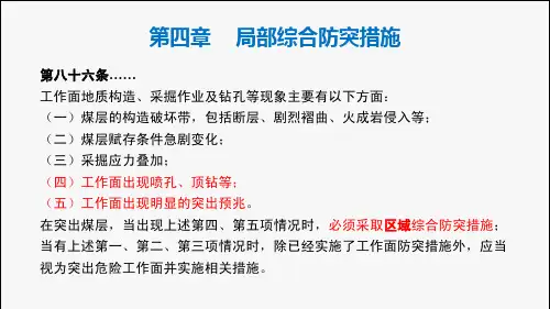 《防治煤与瓦斯突出细则》2