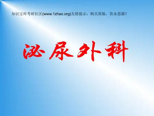 07泌尿 胸外冲刺  贺银成