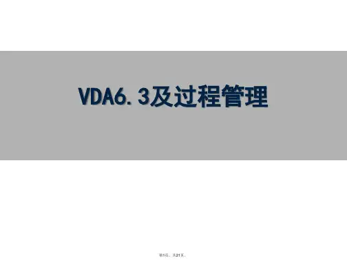 VDA6.3及过程管理(共21张)