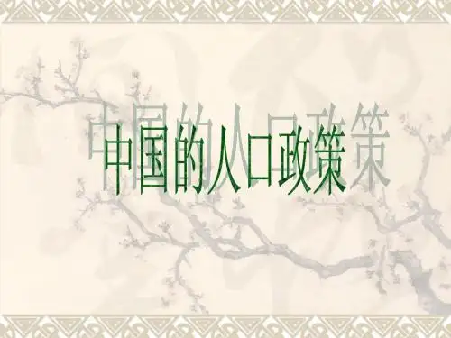 中国人口政策