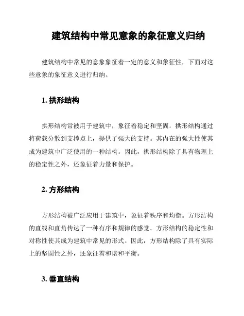 建筑结构中常见意象的象征意义归纳