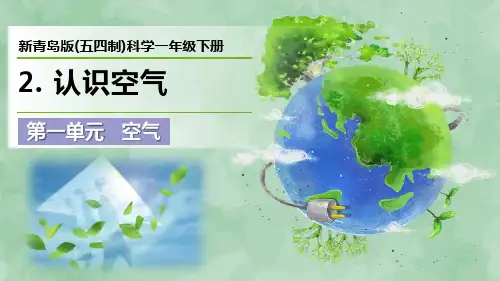 新青岛版(五四制)科学一年级下册第一单元 空气《认识空气》优质课件