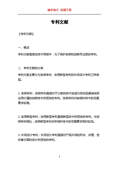 专利文献_精品文档