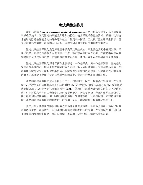 激光共聚焦作用