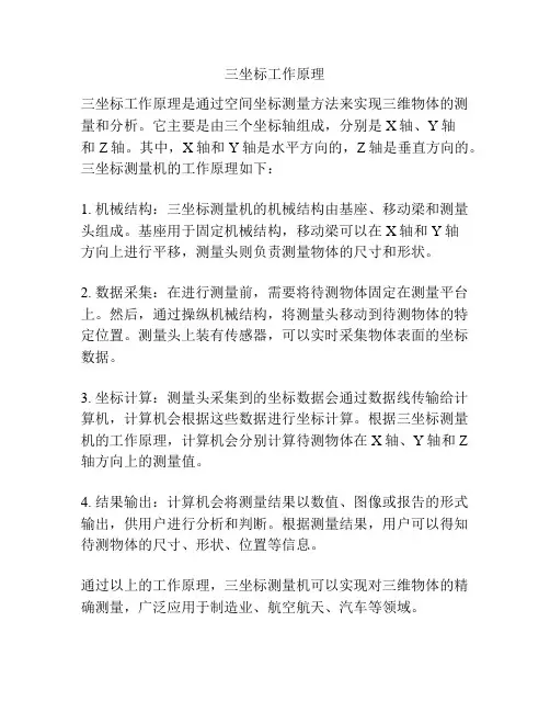 三坐标工作原理