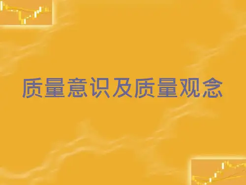 质量意识及质量观念