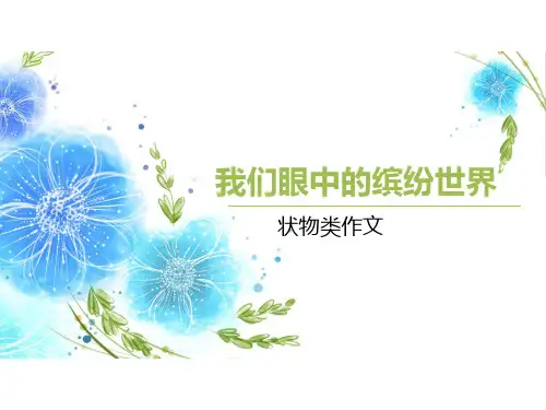 统编版语文三年级上册习作：我们眼中的缤纷世界  课件(共22张PPT)