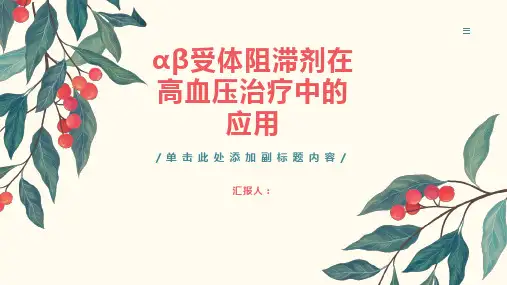 αβ受体阻滞剂在高血压治疗中应用的中国专家共识10