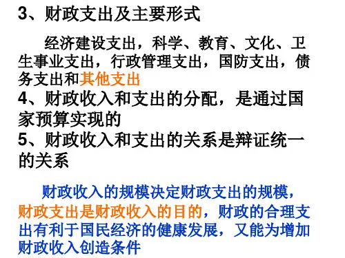 高一政治财政及其重要作用(PPT)5-4