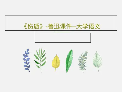 《伤逝》-鲁迅课件--大学语文PPT49页