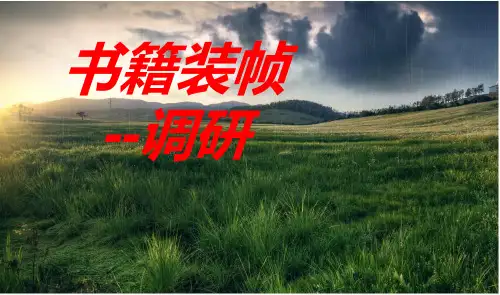 书籍装帧调研
