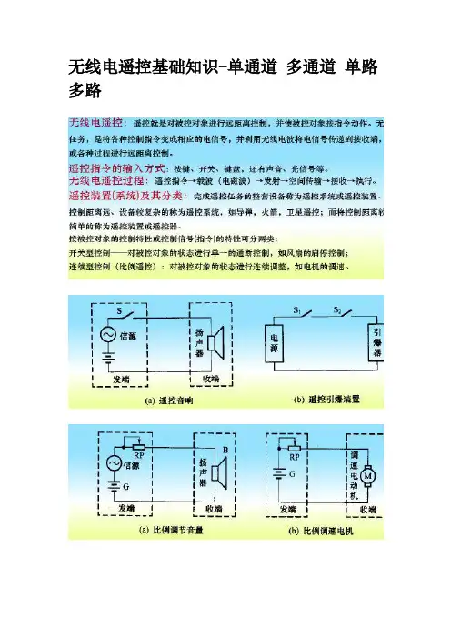 无线电遥控基础知识-单通道 多通道 单路 多路