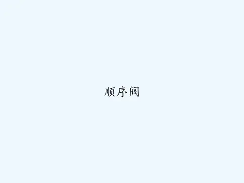 顺序阀 PPT