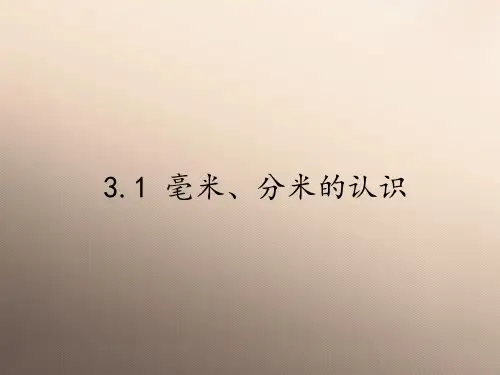 三年级上册数学课件-3.1毫米、分米的认识3｜人教版(共20张PPT)优秀课件
