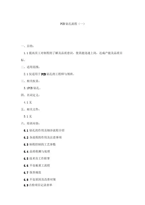 PCB钻孔流程1