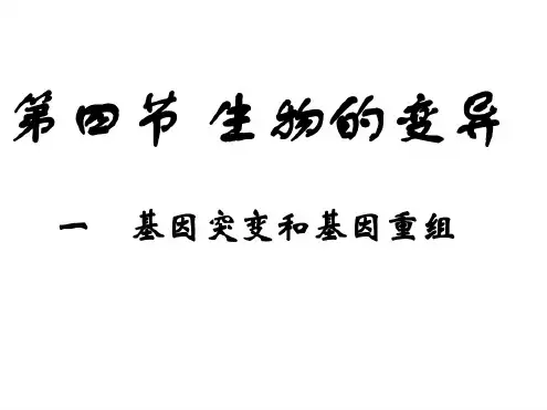 八年级生物生物的变异1(1)