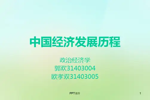 中国经济发展历程  ppt课件