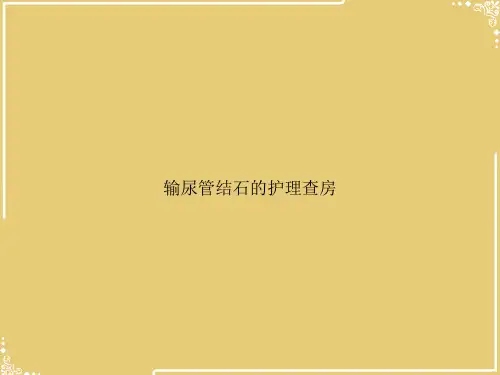 输尿管结石的护理查房【共35张PPT】