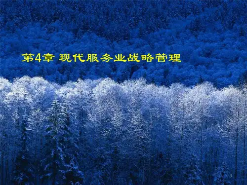 现代服务业管理 第四章_战略管理