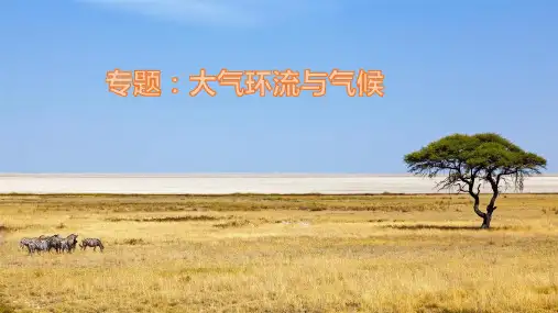 大气环流与气候(三圈环流、气压带与风带、季风环流)高考地理二轮复习(人教版2019)