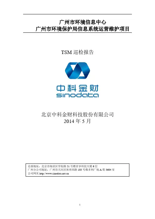 TSM巡检报告