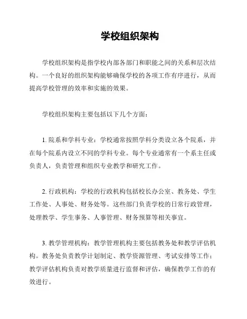 学校组织架构