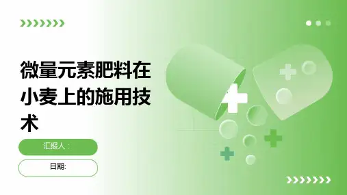 微量元素肥料在小麦上的施用技术