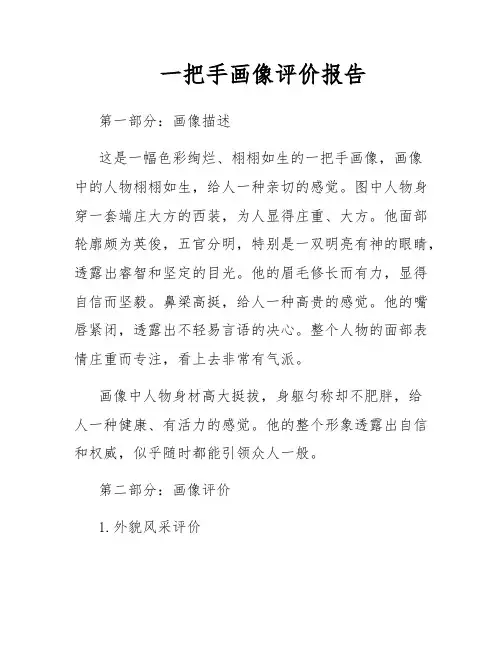 一把手画像评价报告