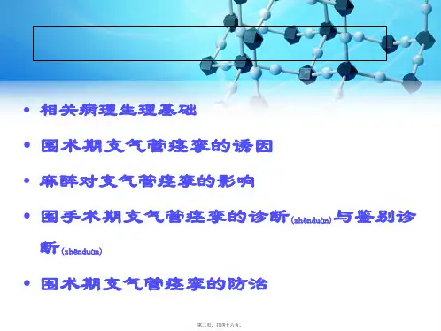 医学专题围术期支气管痉挛