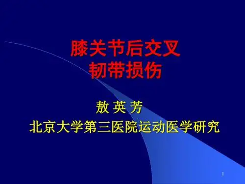膝关节后交叉韧带损伤