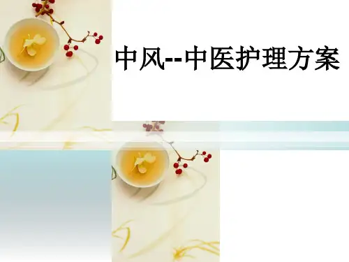 中风中医护理方案ppt