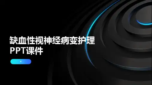 缺血性视神经病变护理PPT课件