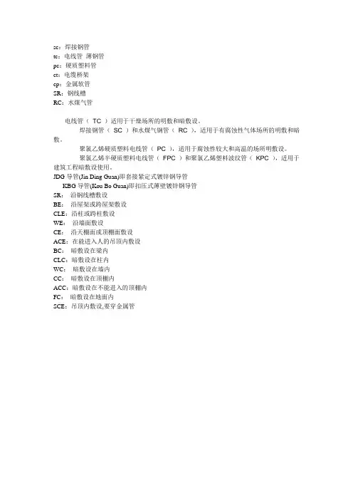 管的符号