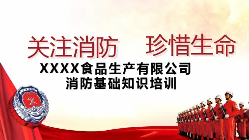 食品生产工厂消防安全培训课件
