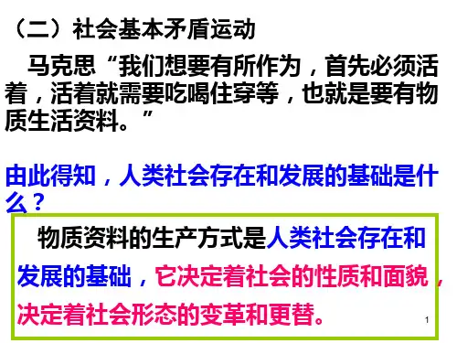 社会基本矛盾运动ppt课件