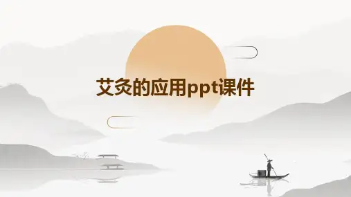 艾灸的应用PPT课件