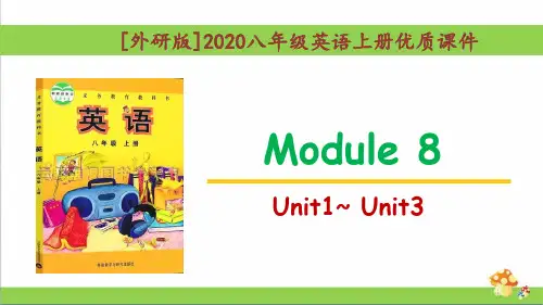 [外研版]八年级上册英语Module8单元课件全套