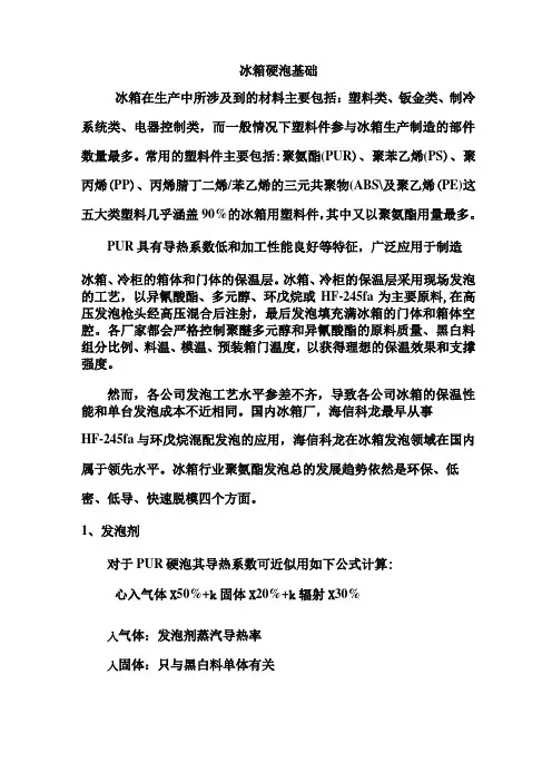 冰箱硬泡基础