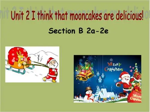 人教新目标九年级Unit2 Section B Reading The Spirit of Christmas 2a-2e课件