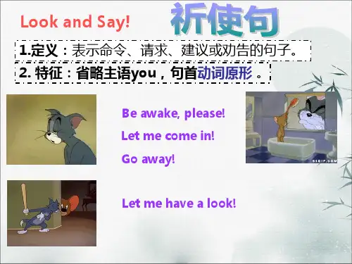 祈使句PPT