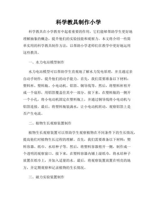 科学教具制作小学