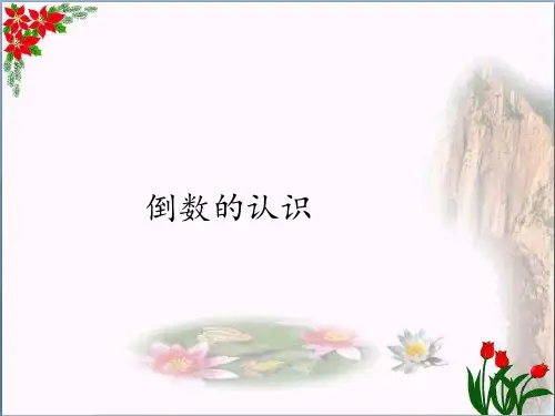 数学倒数的认识｜人教版(共24张PPT)优秀课件