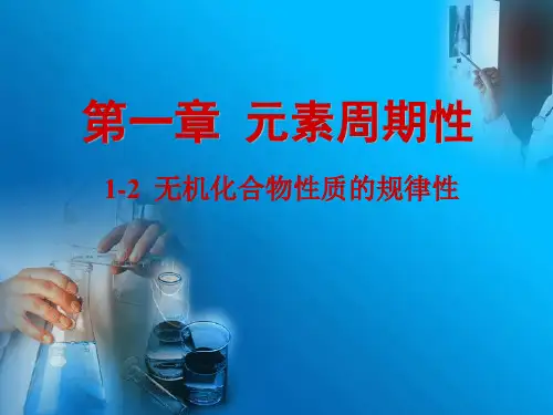 山西师范大学高等无机化学12 无机物性质规律水解PPT课件