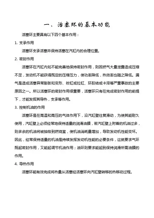 活塞环基本知识